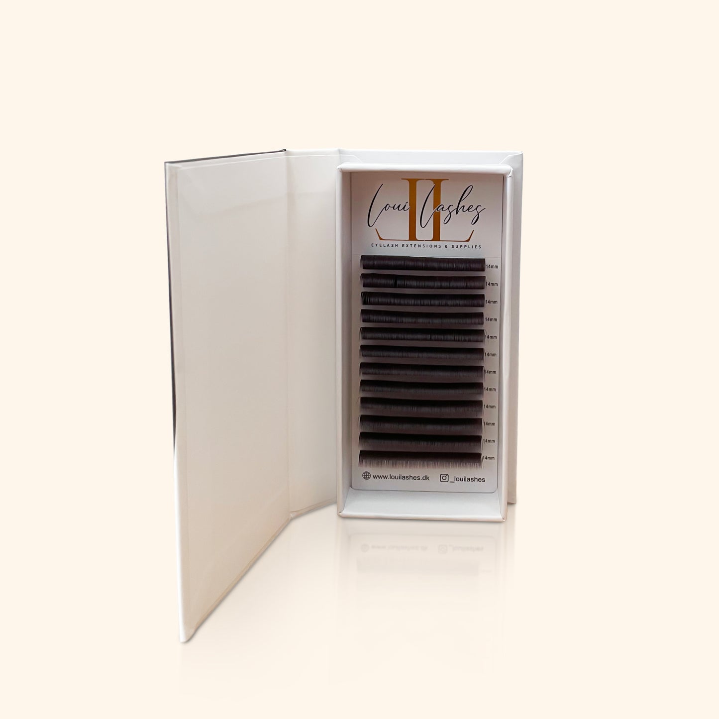 MØRKEBRUNE FLAT LASHES 0.20