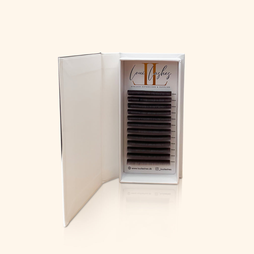 DARK BROWN FLAT LASHES 0.20