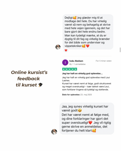 ONLINE SINGLE LASHES KURSUS
